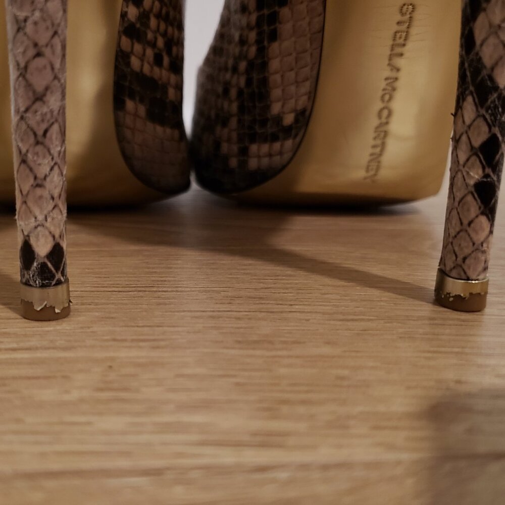 Stella Mccartney Italian Python-Pattern Heels - image 5